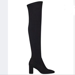NWT Nine West Over-the-knee Black Suede Boots